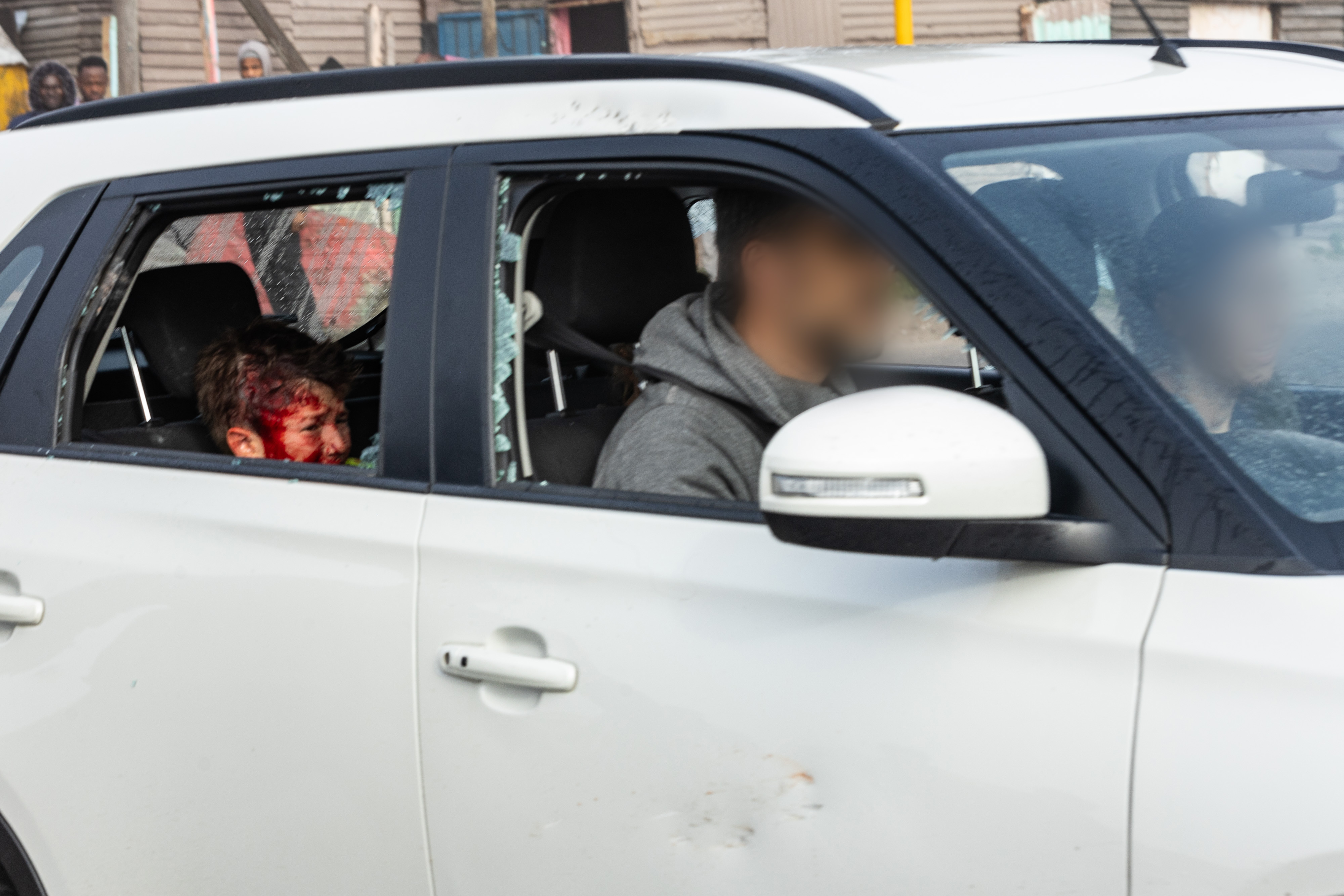 in-photos-violence-marks-taxi-strike